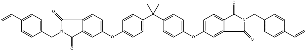 2363715-90-4 N,N'-双[(4-乙烯基苯基)甲基]-2,2-双[4-(3,4-二羧基苯氧基)苯基]丙烷 二酰亚胺