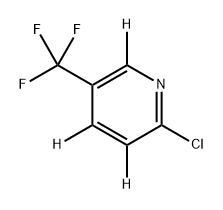 2-chloro-5-(trifluoromethyl)pyridine-3,4,6-d3,2363781-87-5,结构式