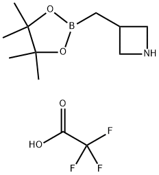 Azetidine, 3-[(4,4,5,5-tetramethyl-1,3,2-dioxaborolan-2-yl)methyl]-, 2,2,2-trifluoroacetate (1:1) Structure