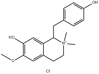 Isoquinolinium, 1,2,3,4-tetrahydro-7-hydroxy-1-[(4-hydroxyphenyl)methyl]-6-methoxy-2,2-dimethyl-, chloride (1:1)|去甲基杏黄罂粟碱季铵盐