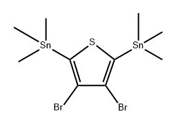 3,4-二溴-2,5-双(三甲基甲锡烷基)噻吩,2365353-38-2,结构式