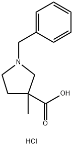 1-Benzyl-3-methylpyrrolidine-3-carboxylic acid hydrochloride Structure