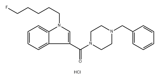 Methanone, [1-(5-fluoropentyl)-1H-indol-3-yl][4-(phenylmethyl)-1-piperazinyl]-, hydrochloride (1:1)|