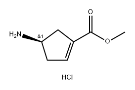 (R)-4-氨基-1-环戊烯甲酸甲酯盐酸盐, 2365474-01-5, 结构式