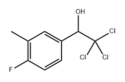 2,2,2-Trichloro-1-(4-fluoro-3-methylphenyl)ethanol,2366-86-1,结构式