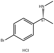 (1R)-1-(4-bromophenyl)ethyl](methyl)amine
hydrochloride Structure