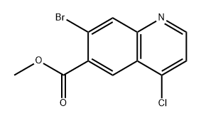 Methyl 7-bromo-4-chloroquinoline-6-carboxylate Struktur