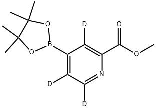 2-Pyridine-3,5,6-d3-carboxylic acid, 4-(4,4,5,5-tetramethyl-1,3,2-dioxaborolan-2-yl)-, methyl ester 结构式