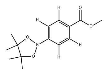 Benzoic-2,3,5,6-d4 acid, 4-(4,4,5,5-tetramethyl-1,3,2-dioxaborolan-2-yl)-, methyl ester Structure