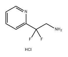 2,2-difluoro-2-(pyridin-2-yl)ethan-1-amine hydrochloride Struktur