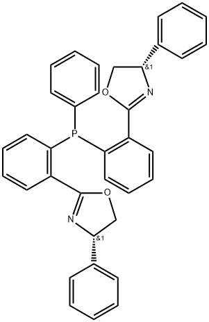 (4S,4'S)-2,2'-((苯基膦二基)双(2,1-亚苯基))双(4-苯基-4,5-二氢恶唑),2368937-53-3,结构式