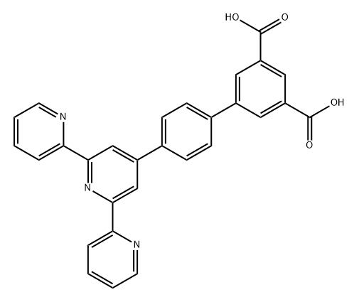 4'-[4(3,5-二羧基苯基)苯基]-[2,2':6',2']三联吡啶,2369981-30-4,结构式