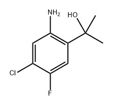 Benzenemethanol, 2-amino-4-chloro-5-fluoro-α,α-dimethyl- Struktur