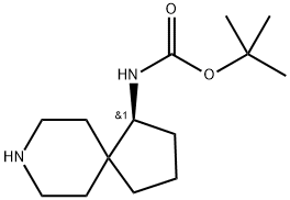 tert-Butyl (S)-(8-azaspiro[4.5]decan-1-yl)carbamate Struktur