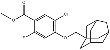 methyl 4-((adamantan-1-yl)methoxy)-5-chloro-2-fluorobenzoate,2375049-04-8,结构式