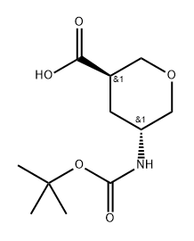 (3R, 5R)-5-tert-Butoxycarbonylamino-tetrahydro-pyran-3-carboxylic acid|(3R,5R)-5-(叔丁氧基羰基氨基)四氢吡喃-3-甲酸