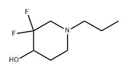 4-Piperidinol, 3,3-difluoro-1-propyl- 结构式