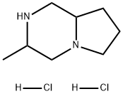 Pyrrolo[1,2-a]pyrazine, octahydro-3-methyl-, hydrochloride (1:2) 化学構造式