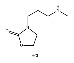 3-[3-(methylamino)propyl]-1,3-oxazolidin-2-one hydrochloride Structure