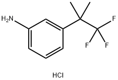 Benzenamine, 3-(2,2,2-trifluoro-1,1-dimethylethyl)-, hydrochloride (1:1) Struktur