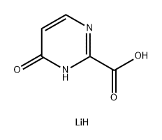 2-Pyrimidinecarboxylic acid, 1,6-dihydro-6-oxo-, lithium salt (1:1) Struktur