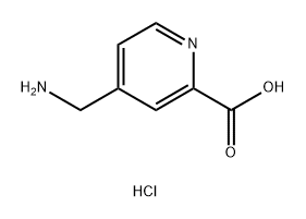 2-Pyridinecarboxylic acid, 4-(aminomethyl)-, hydrochloride (1:2) Struktur