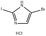 1H-Imidazole, 5-bromo-2-iodo-, hydrochloride (1:1) 化学構造式
