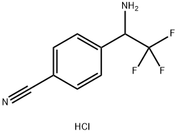 4-(1-amino-2,2,2-trifluoroethyl)benzonitrile hydrochloride|