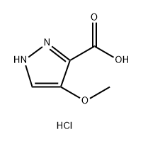 1H-Pyrazole-3-carboxylic acid, 4-methoxy-, hydrochloride (1:1) Structure