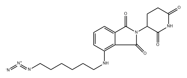 4-((6-azidohexyl)amino)-2-(2,6-dioxopiperidin-3-yl)isoindoline-1,3-dione Structure