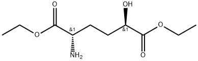 (2S,5R)-rel-2-Amino-5-hydroxy-hexanedioic acid diethyl ester Struktur