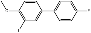 4'-Fluoro-3-iodo-4-methoxy-1,1'-biphenyl Struktur