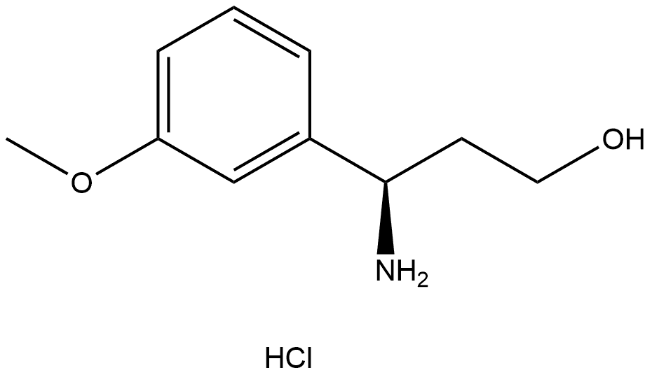 (R)-3-amino-3-(3-methoxyphenyl)propan-1-ol hydrochloride Struktur