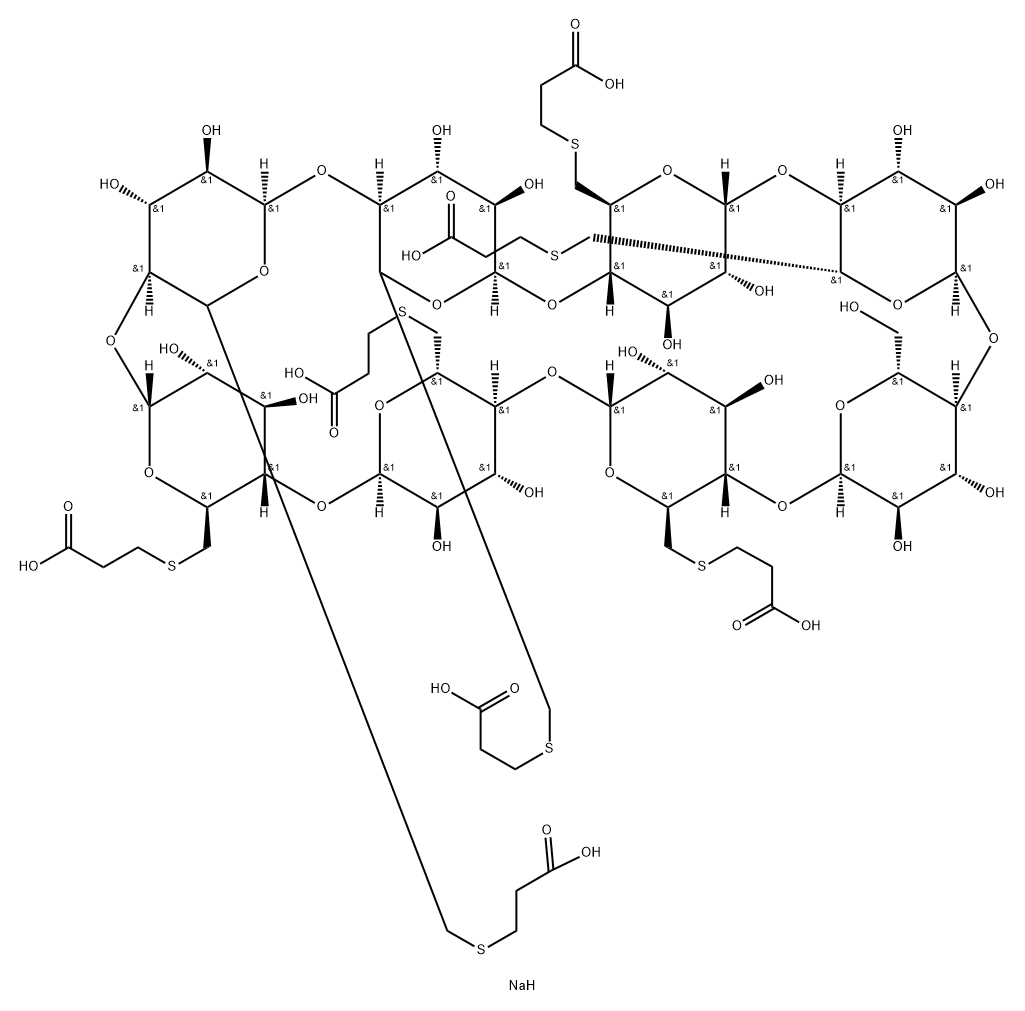 Mono-Hydroxy Sugammadex 化学構造式