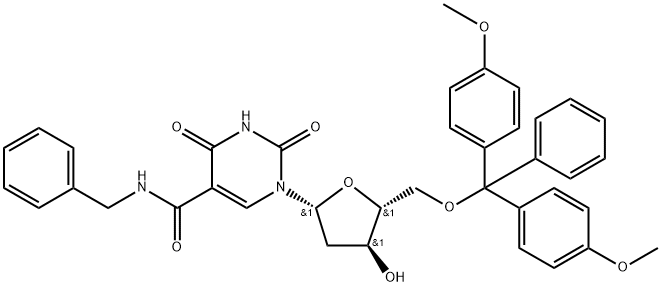 2376782-97-5 N-苄基-1-((2R,4S,5R)-5-((双(4-甲氧基苯基)(苯基)甲氧基)甲基)-4-羟基四氢呋喃-2-基)-2,4-DIOXO-1, 2,3,4-四氢嘧啶-5-甲酰胺