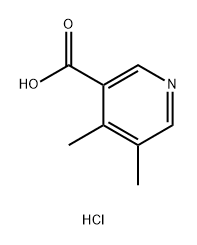 3-Pyridinecarboxylic acid, 4,5-dimethyl-, hydrochloride (1:1) Structure