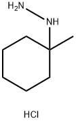 Hydrazine, (1-methylcyclohexyl)-, hydrochloride (1:1) Struktur