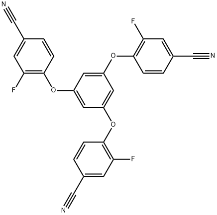 4,4',4''-(benzene-1,3,5-triyltris(oxy))tris(3-fluorobenzonitrile) Structure