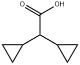 Cyclopropaneacetic acid, α-cyclopropyl- Struktur