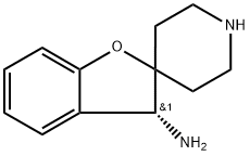 Spiro[benzofuran-2(3H),4'-piperidin]-3-amine, (3R)- 化学構造式