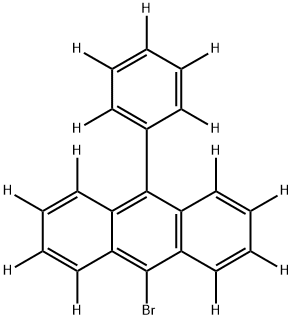 Anthracene-1,2,3,4,5,6,7,8-d8, 9-bromo-10-(phenyl-2,3,4,5,6-d5)- 化学構造式