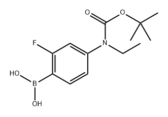 4-(N-BOC-N-Ethylamino)-2-fluorophenylboronic acid Structure