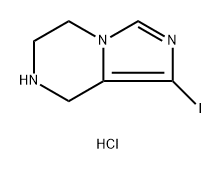 Imidazo[1,5-a]pyrazine, 5,6,7,8-tetrahydro-1-iodo-, hydrochloride (1:1) Structure