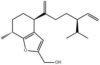 (4S,7R)-4,5,6,7-Tetrahydro-7-methyl-4-[(4R)-1-methylene-4-(1-methylethyl)-5-hexen-1-yl]-2-benzofuranmethanol Structure