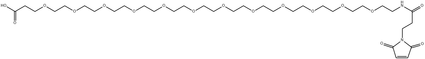 MAL-AMIDO-PEG12-ACID,2378428-27-2,结构式