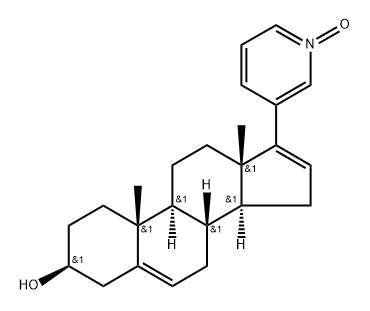 Androsta-5,16-dien-3-ol, 17-(1-oxido-3-pyridinyl)-, (3β)- Structure
