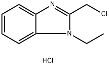 2-(chloromethyl)-1-ethyl-1H-1,3-benzodiazole hydrochloride Struktur