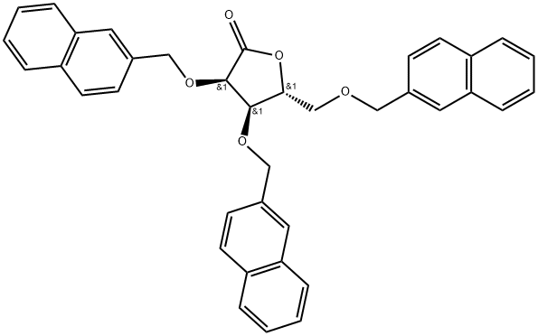 2379320-90-6 D-Ribonic acid, 2,3,5-tris-O-(2-naphthalenylmethyl)-, γ-lactone