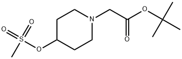 1,1-Dimethylethyl 4-(methylsulfonyl)oxy-1-piperidineacetate Structure