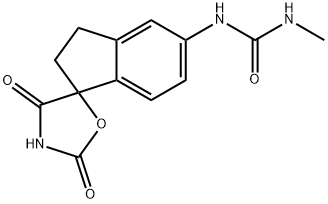 2379411-67-1 1-(2',4'-dioxo-2,3-dihydrospiro[indene-1,5'-oxazolidin]-5-yl)-3-methylurea